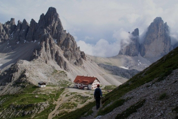 Dreizinnenhutte in de Dolomieten. B. Vonk