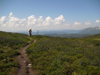 Wandelen in Noorwegen. foto A Visscher