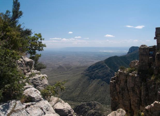 De Guadalupe Mountains. Afbeelding National Park Service Guadalupe Mountains